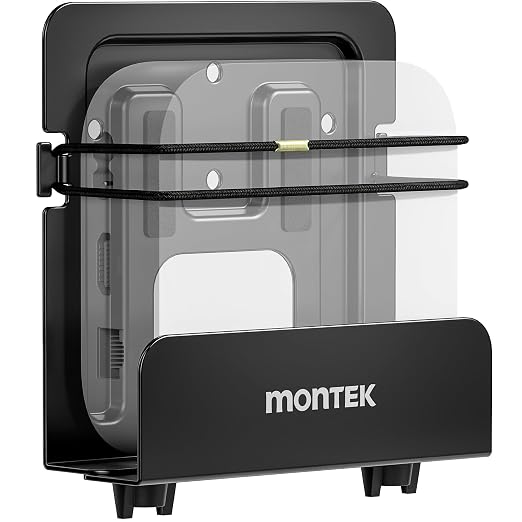 monTEK Adjustable Cable Box Mount up to 11 LBS, Modern Mount, Small Devices by monTEK