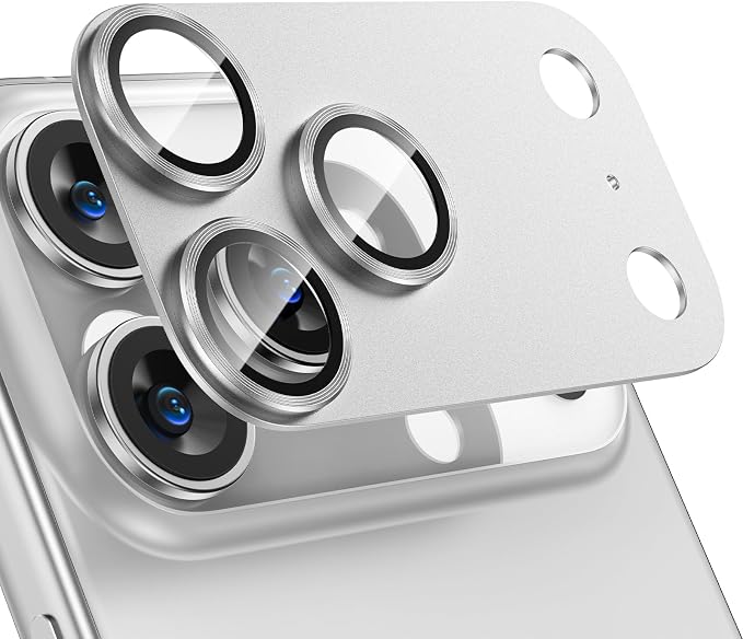 Tensea for iPhone 17 Pro Camera Lens Protector, Metal Aluminum Alloy Tempered by Tensea