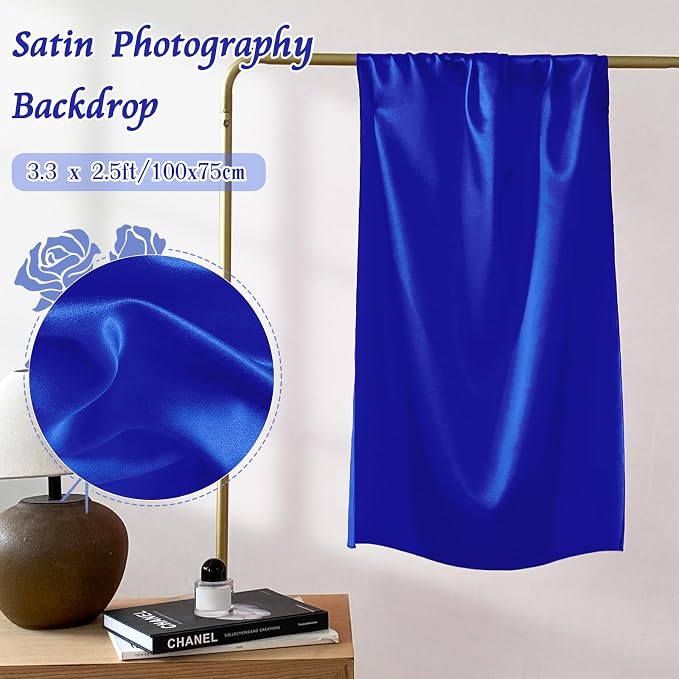 RUDONG M Satin Photography Backdrop 3.3x2.5ft - Image 4