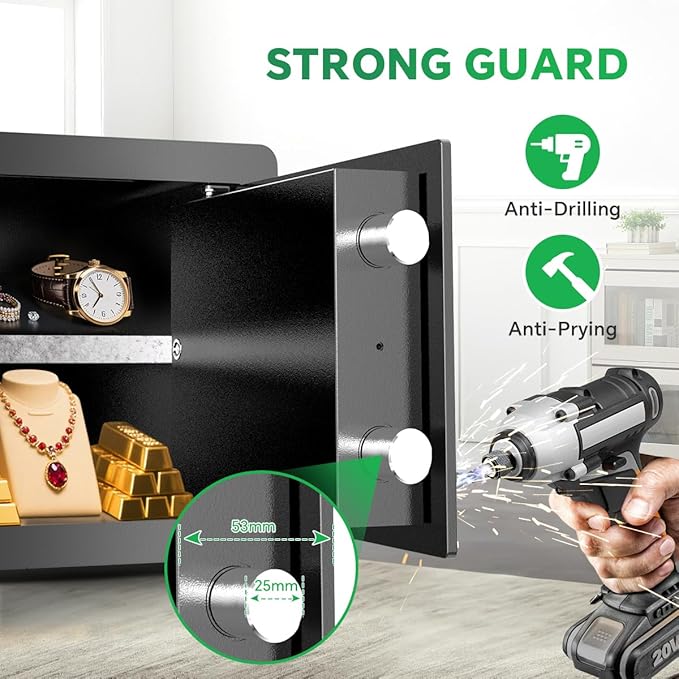 Safe Box with Digital Keypad & Alarm System - Image 5