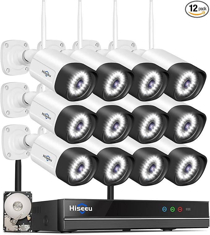 Hiseeu 5MP Wireless Security Camera System by Hiseeu