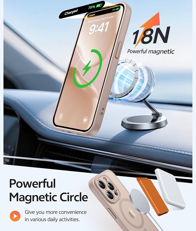 FNTCASE for iPhone 14 Pro Case: Translucent Matte Cases - Image 3