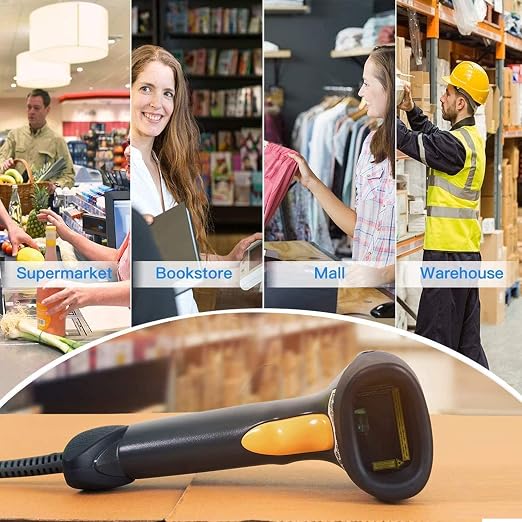 Symbol LS2208 General Purpose Handheld 1D Bi-Directional Laser Barcode Scanner - Image 2