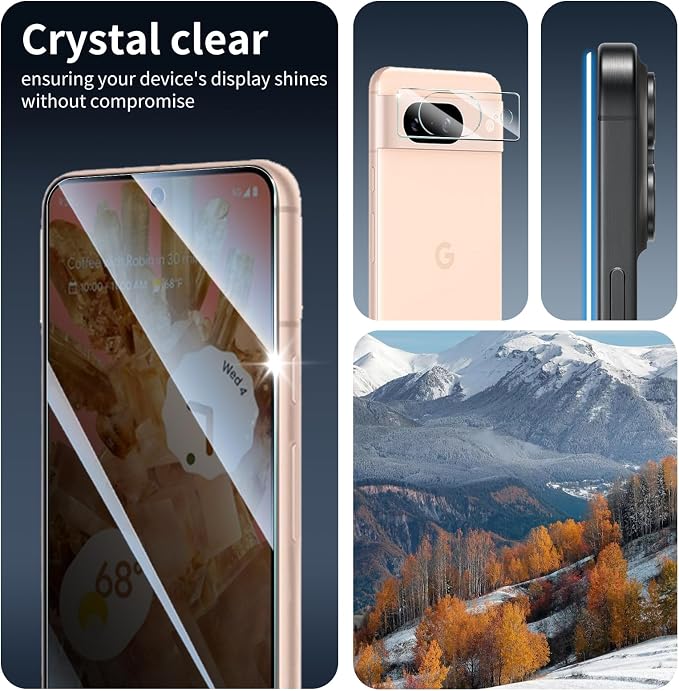 3+3+1-Pack, Privacy Screen Protector and Camera Lens Protector - Image 9