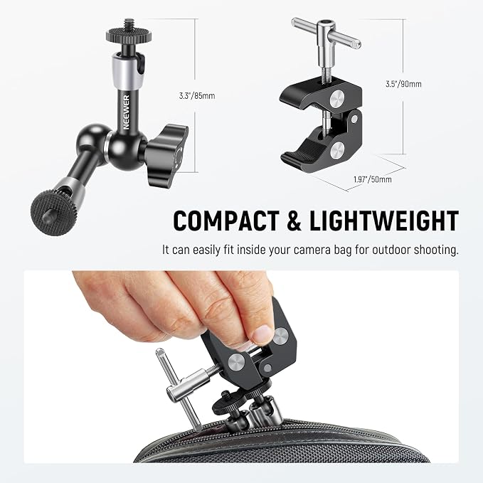 NEEWER 6"/15cm Adjustable Magic Arm - Image 6