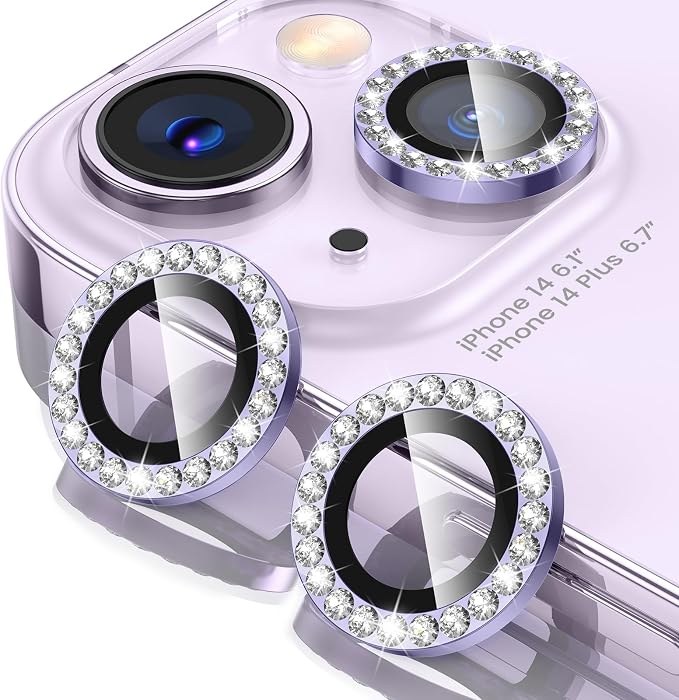 Tensea for iPhone 14 / iPhone 14 Plus Camera Lens Protector, 9H Tempered Glass by Tensea