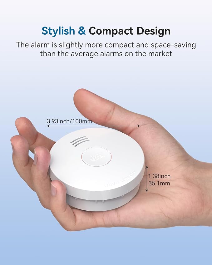 SITERWELL Smoke Detector, Smoke Detector 10 Year Battery - Image 5