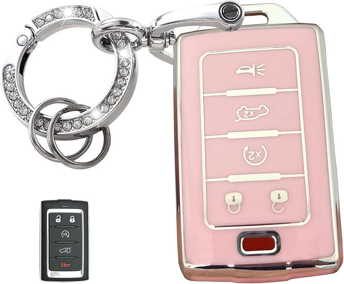 Keyless Entry Systems Key for Jeep Key Fob Cover Shell by WENHENI
