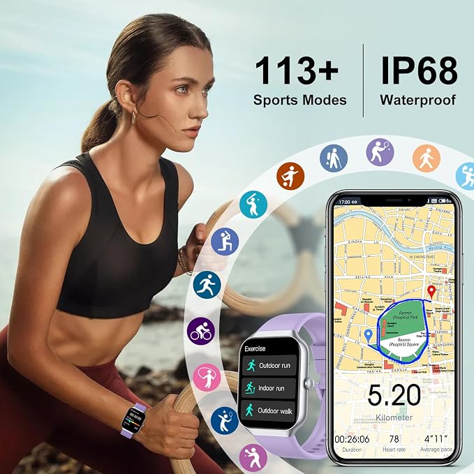 Smart Watch, 1.96" HD Screen SmartWatch - Image 4