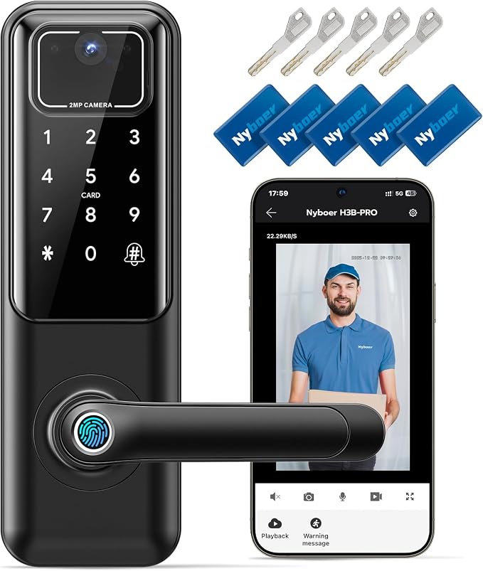 WiFi Video Smart Door Lock by Nyboer
