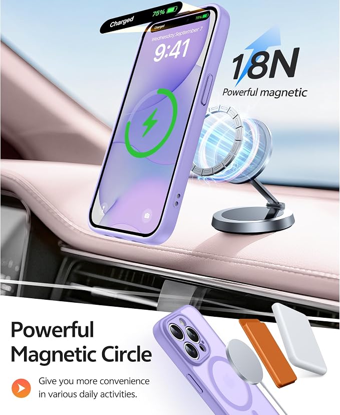 FNTCASE for iPhone 15 Pro Case: Translucent Matte Cases - Image 3
