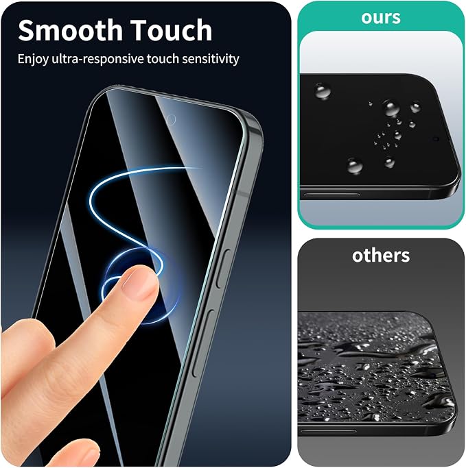 3+3+1-Pack, Privacy Screen Protector and Camera Lens Protector - Image 9