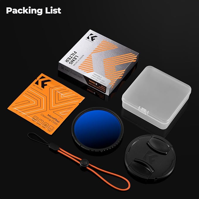 K&F CONCEPT 67mm Variable ND Camera Lens Filter ND2-ND400 + Filter Cap + - Image 7