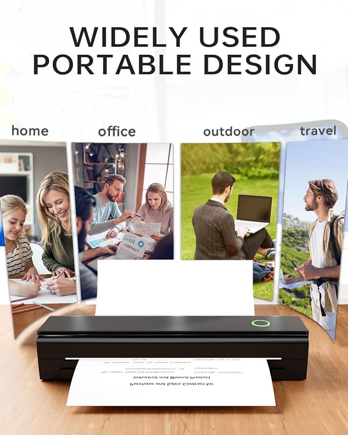 Portable Printers Wireless for Travel, N80 Wireless Thermal Printer Bluetooth - Image 6
