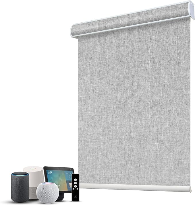 SmartWings Motorized Blinds Dual-Sided Cordless Smart Blackout Shades, Custom by SmartWings