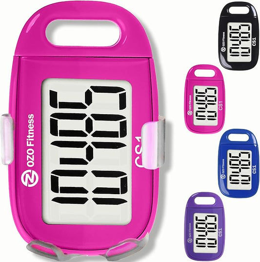 Clip-on 3D Pedometer for Walking Steps Counter by OZOFitness