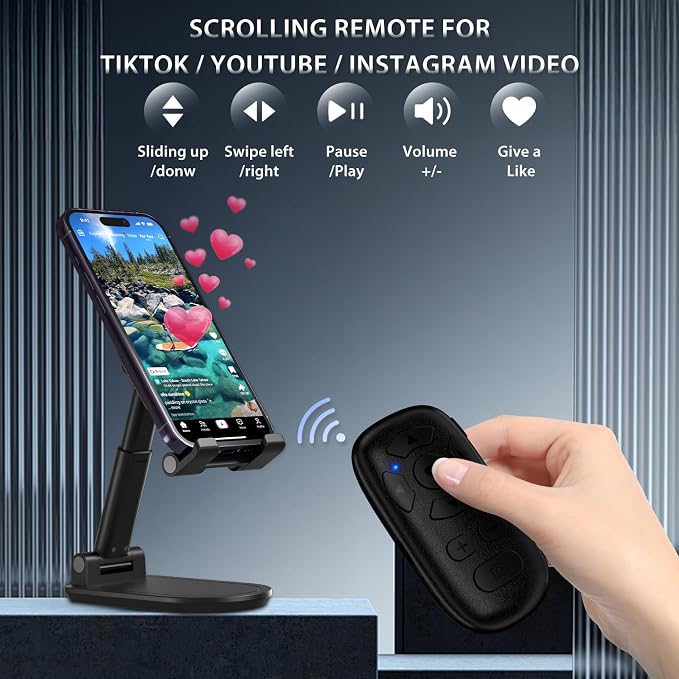 Wireless Camera Remote Control for iPhone & Android, TikTok Scrolling Remote - Image 2