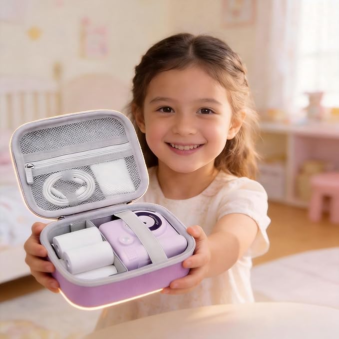 Krypthos Kids Instant Print Camera Case, Durable Protective Digital Video - Image 5