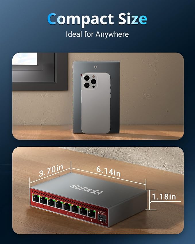 8 Port 2.5Gb Switch Unmanaged - Image 6