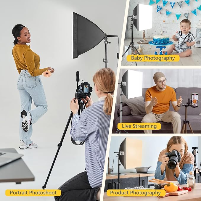 Torjim Softbox Photography Lighting Kit, Studio Lights - Image 7