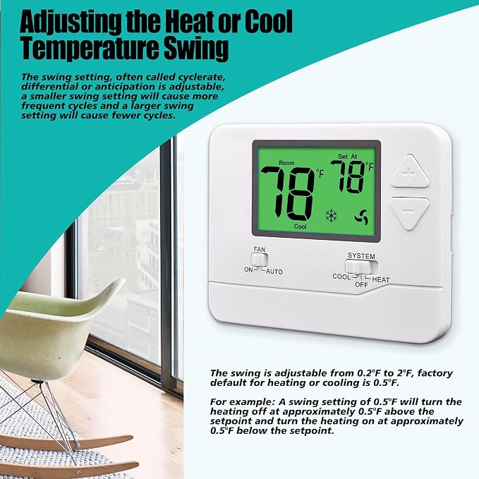 Suuwer Non-Programmable Thermostat - Image 7
