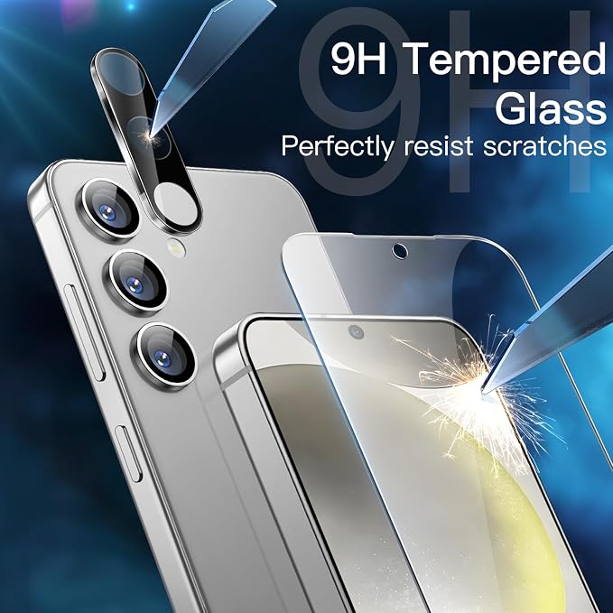 JETech Screen Protector for Samsung Galaxy S24 6.2-Inch - Image 4