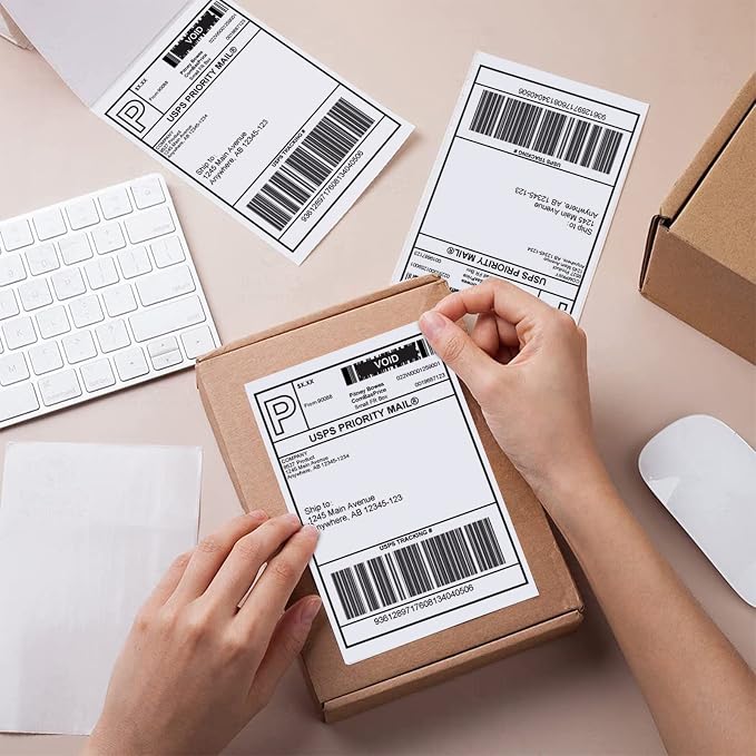 9527 Product Fanfold 4 x 6 Direct Thermal Labels White Perforated Shipping - Image 8