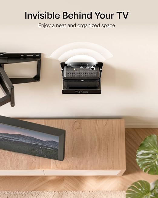 monTEK Adjustable Cable Box Mount up to 11 LBS, Modern Mount, Small Devices - Image 6