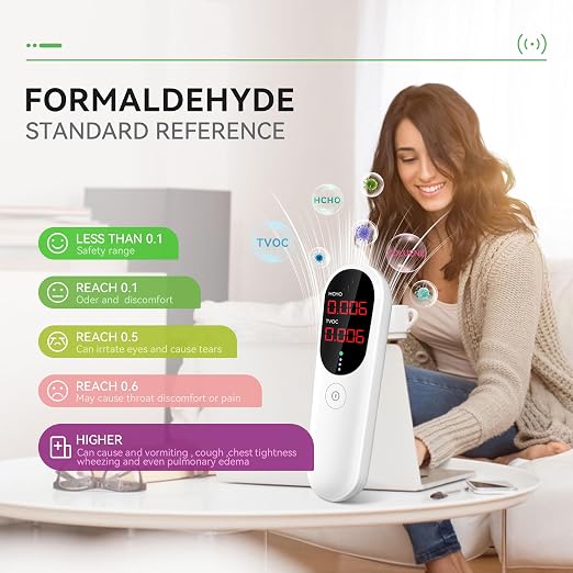 Air Quality Monitor, Indoor Formaldehyde Detector, TVOC Tester - Image 5