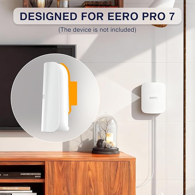 Wall Mount Bracket for eero Pro 7, Router Bracket Holder, No Messy Wires - Image 3