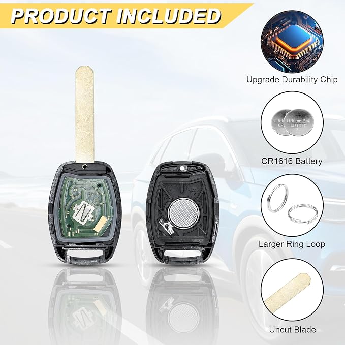 Vurkcy Key Fob Replacement for 2003-2007 Honda Accord Car Keyless Entry Remote - Image 6