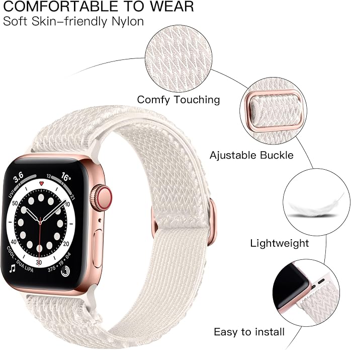 Lerobo Stretchy Nylon Solo Loop Band, Compatible - Image 2