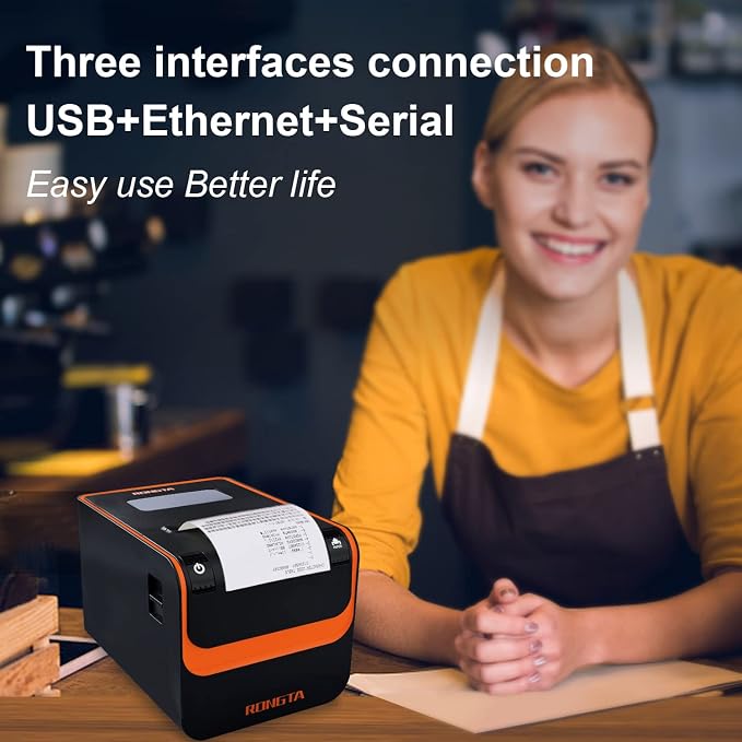 Rongta POS Printer, 80mm Direct Thermal Receipt Printers - Image 7