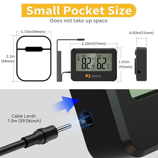 4PCS Mini Digital Hygrometer and Thermometer Reptile Thermometer - Image 2