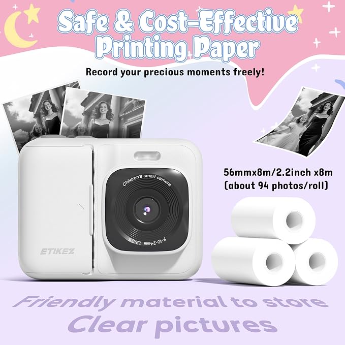 Kids Camera, 1080P Instant Digital Print Camera - Image 9