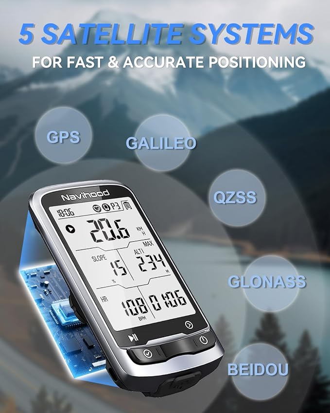 L4 Entry Level GPS Bike Computer Wireless, Laminated 2.3" Screen, Ultra Thin - Image 4