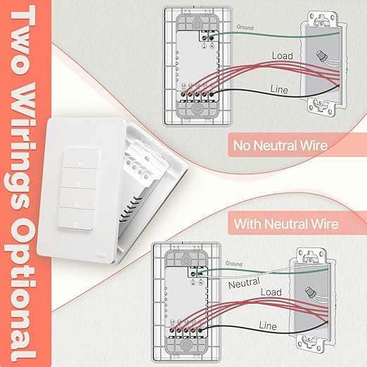 MOES Zigbee Smart Switches 4 Gang, No Neutral Wire, Require MOES Zigbee Hub - Image 3
