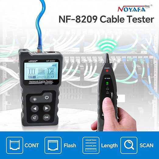 NOYAFA NF-8209 Network Cable Tester, Ethernet Cable Wire Tester - Image 6