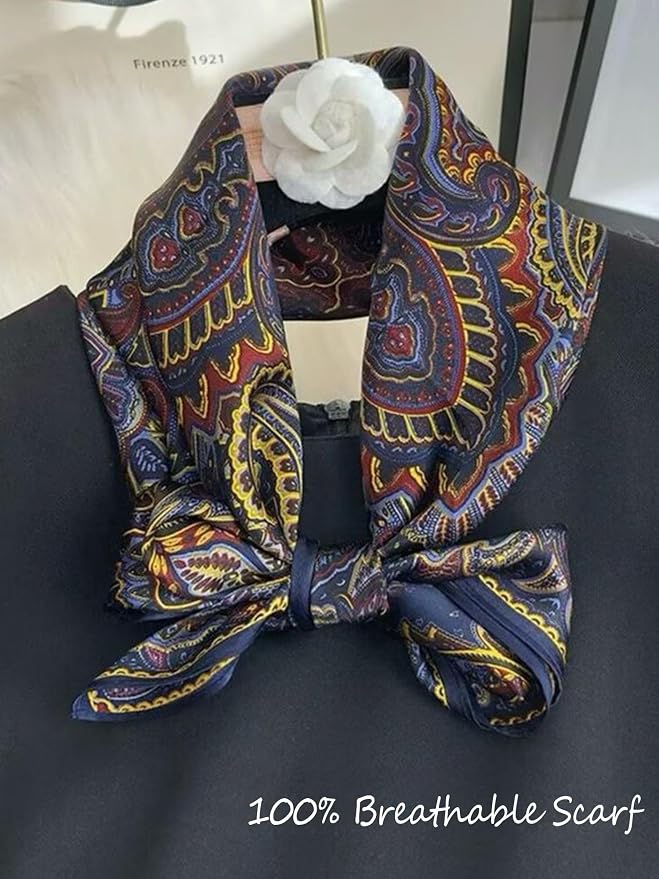 Silky Scarf for Women Lightweight Satin Bandanas Neck Hair Wrap For Sleeping - Image 3