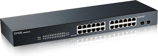 Zyxel 24 Port Ethernet Switch | Smart Managed Gigabit Network Switch | 24x GbE by ZYXELNETWORKS