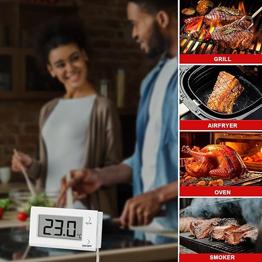 Digital Oven Thermometer with Probe Grill Meat Thermometer up to 572°F/300°C - Image 4