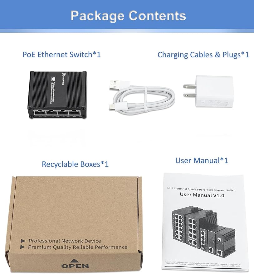 5 Ports Gigabit PoE+ Mini Ethernet Switch - Image 6