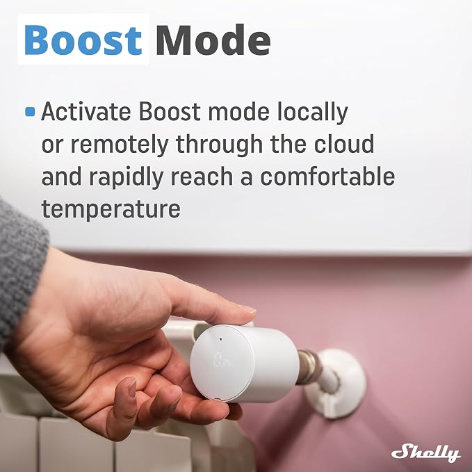 Shelly Blu TRV & Blu Gateway Gen3, Smart Thermostatic Radiator Valve, - Image 6