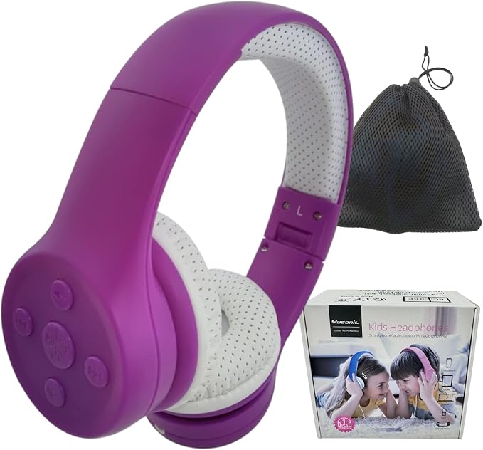 Girls Wireless Headphones, 5 Button Easy Use, 93db Volume Limited - Image 9