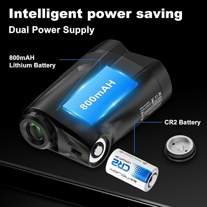 Precision Laser Rangefinder for Golf & Hunting, 800/1000/1300 m Range, 6X - Image 7