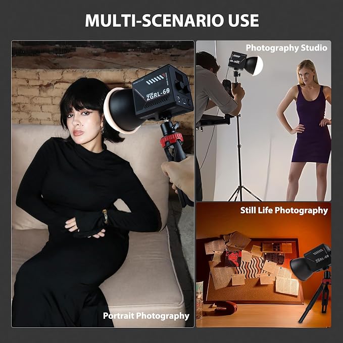 60W COB LED Video Light Handheld Portable - Image 7