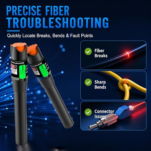 Fiber Optic Visual Fault Locator Kit, VFL Pen Compatible - Image 8