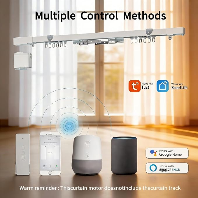 Mini Zigbee Motor with Plug for Smart Curtain Track System, Motorized Curtains - Image 7