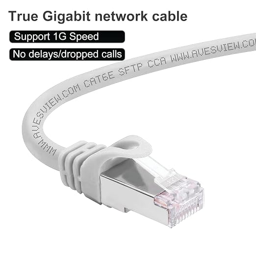 CAT 6 Shielded Ethernet Cable 25 FT, Indoor High-Speed 10Gbps Snagless 25FT - Image 4