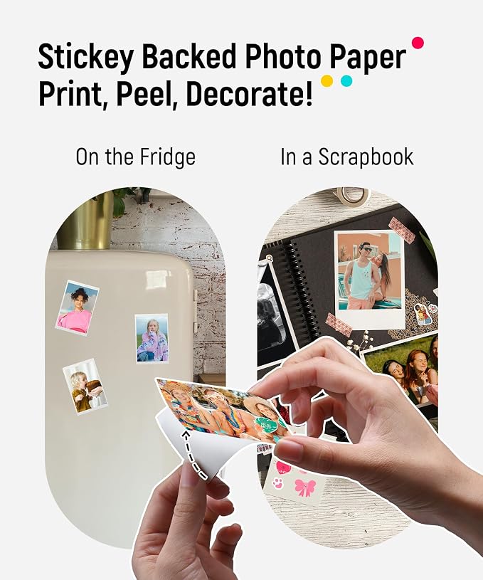 Liene Pearl K100 Photo Printer, 2x3 Mini Instant Portable Color Mono Picture - Image 5